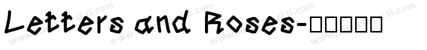 Letters and Roses字体转换